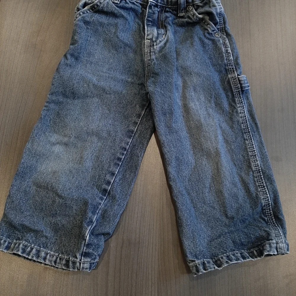 CHILDRENS PLACE Carpenter Jeans Straight Leg Denim Adjustable Waist Size 24M